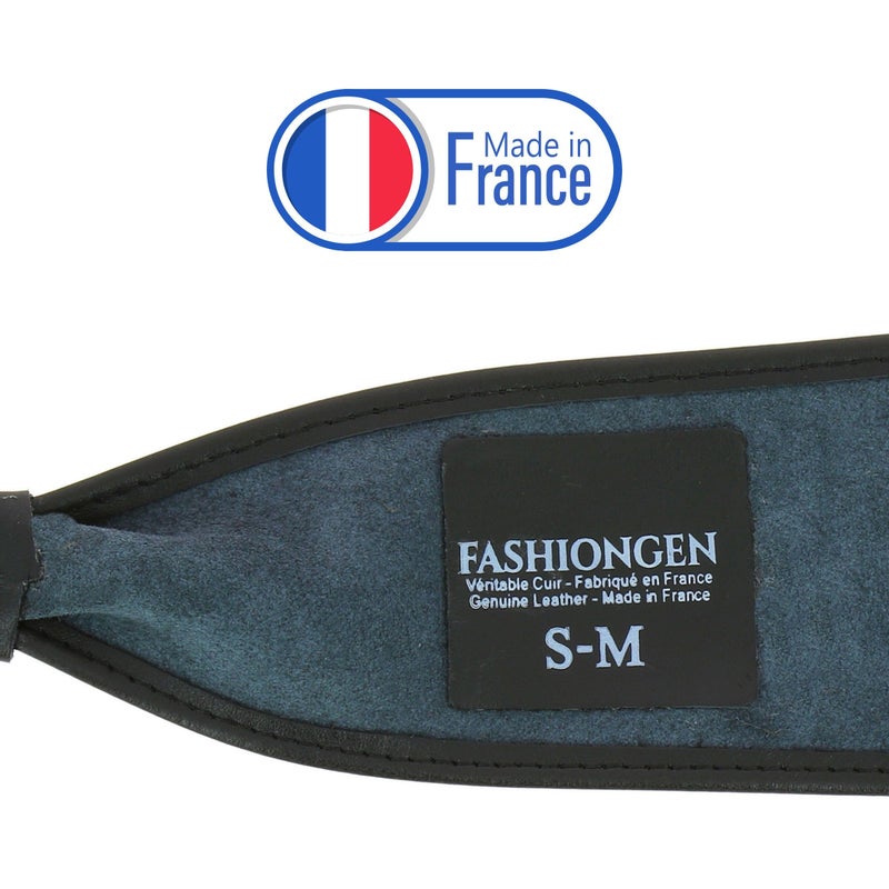 FASHIONGEN - Woman Italian leather Obi belt, CASSIANE - Black, L-XL - Image 5